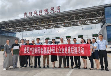 黨建引領(lǐng)聚合力  合作共贏謀發(fā)展——貴陽產(chǎn)控集團(tuán)金融服務(wù)鏈企業(yè)與貴陽綜保產(chǎn)發(fā)公司、貴金支付公司聯(lián)合開展黨建交流活動