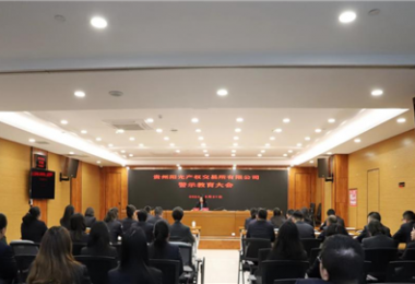 以案為鑒，警醒前行——貴州陽光產(chǎn)權(quán)交易所黨委組織召開2024年警示教育大會