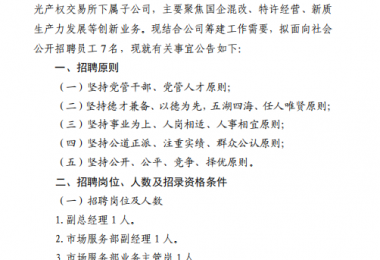 貴州要素綜合服務(wù)有限公司2025年面向社會(huì)招聘公告